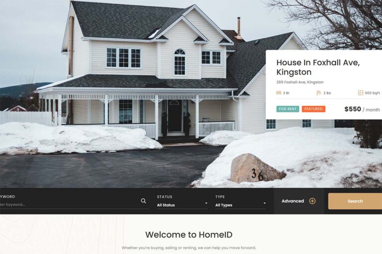 HomeID theme wordpress bất động sản
