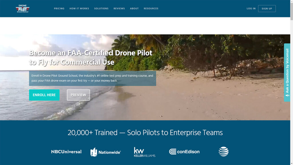 Teachable học online drone flight cam